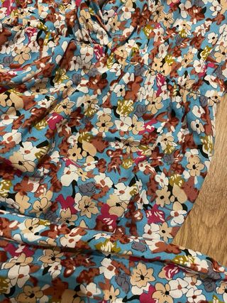 Vestido floral manga corta XXL