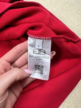 Sudadera Balenciaga Roja Talla L