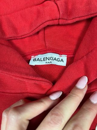 Sudadera Balenciaga Roja Talla L