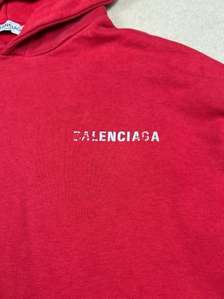 Sudadera Balenciaga Roja Talla L