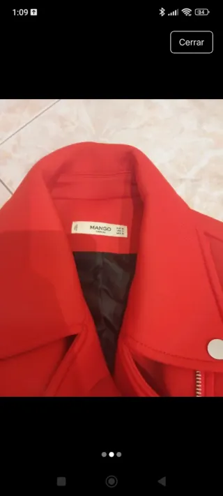 Chaqueta roja Mango