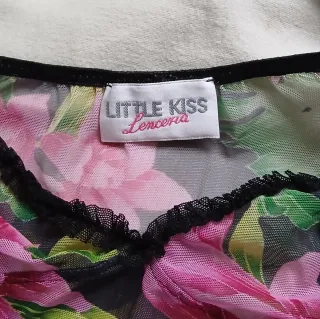 Little Kiss Lencería Mujer Negro Rosa