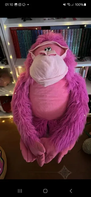 Gorila Peluche Rosa 90cm