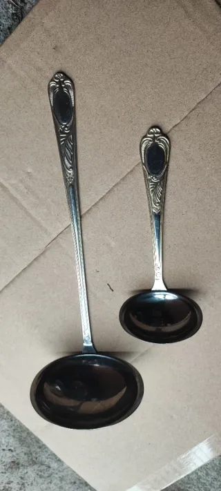 Conjunto de 10 Garfos de Metal Prateado