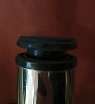 Mesa escritorio madera y acero inoxidable