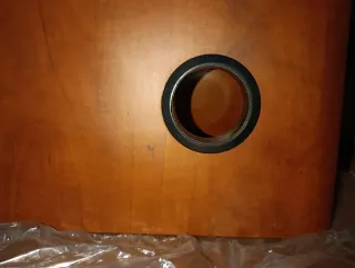 Mesa escritorio madera y acero inoxidable