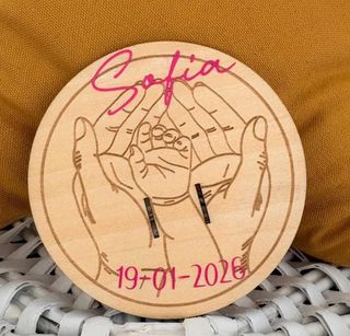 Placa madera personalizada