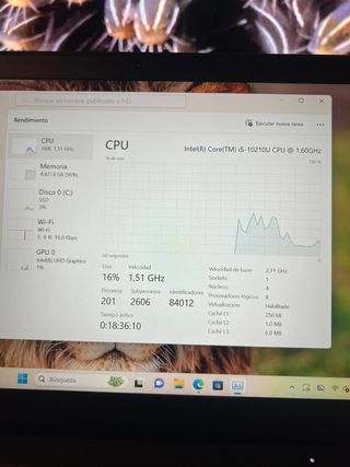Ordenador portátil lenovo thinkpad i5 10 GENERACIÓ