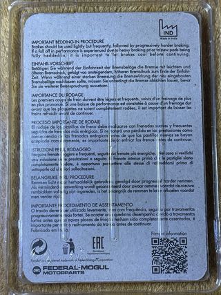 Pastillas Freno Ferodo FDB2142EF Piaggio