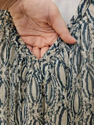 Blusa de gasa Zara estampada