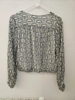 Blusa de gasa Zara estampada