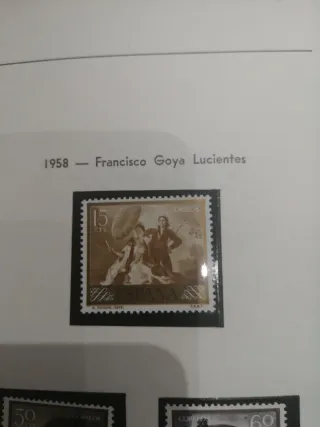 Serie sellos Goya España 1958