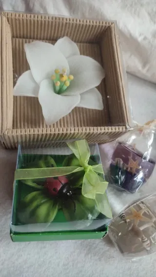 Candela Giglio + Candela quadrifoglio + 2 regali