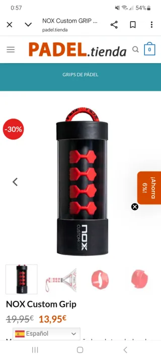 NOX CUSTOM GRIP para palas de pádel