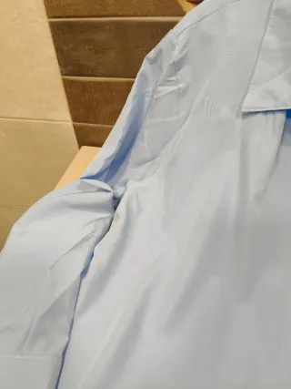 Camisa oversize azul larga nueva estrenar