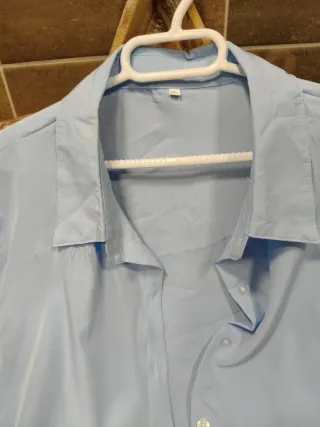 Camisa oversize azul larga nueva estrenar