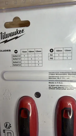 Set 6 Destornilladores Milwaukee Tri-Lobe