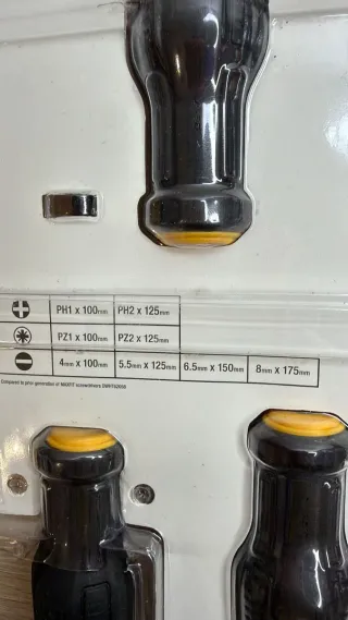 Set 8 Destornilladores DeWalt Black Chrome