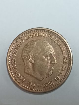 1 Peseta 1947 *49 Franco EBC