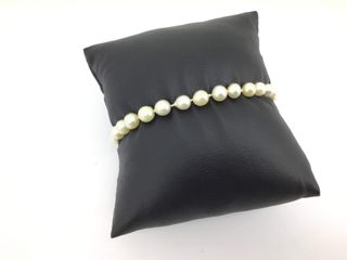 pulsera oro 18k con piedra con perla