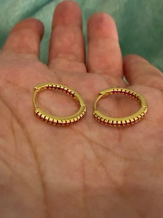 Pendientes Aros Rubís