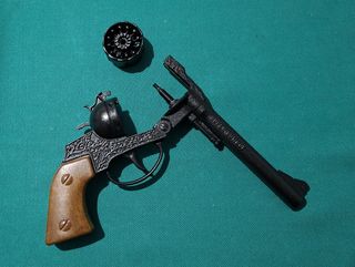 Revolver de brincar LONESTAR Super Cowboy, anos 80