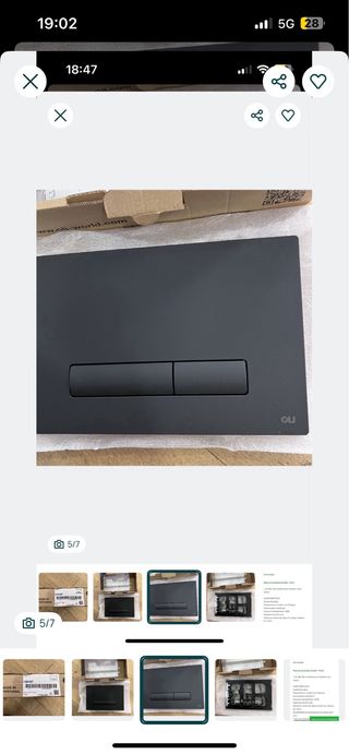 Placa Comando Autoclismo OLI GLAM 139187