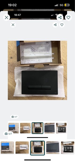 Placa Comando Autoclismo OLI GLAM 139187