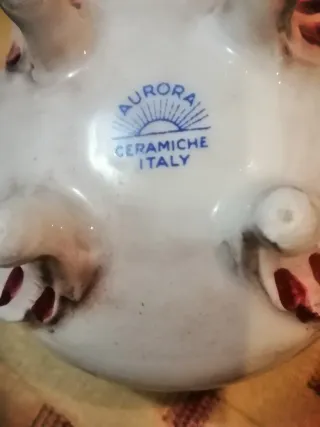 Conjunto Porcelana Italiana Antiga Flores