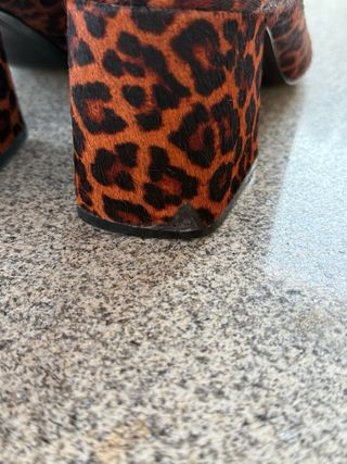 Zapatos de salón leopardo piel pelo