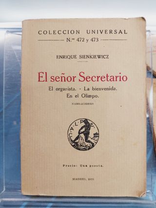 4 Libros Colección Universal. Calpe, 1920-1923.