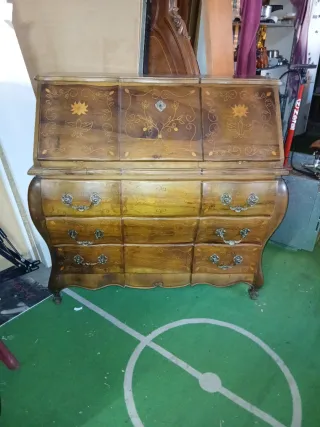 Escritorio Cómoda Madera Antigua