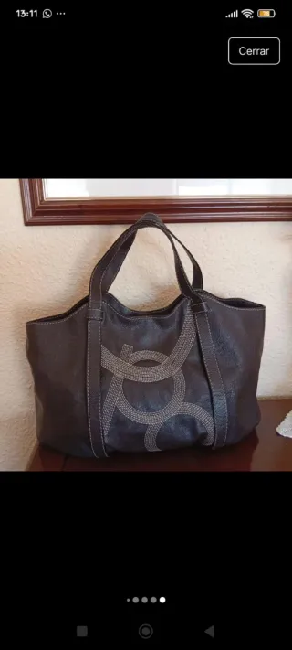 Bolso Piel Marrón Purificación García