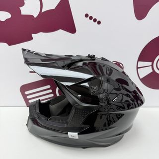Casco Integral motocross MT Helmets Falcon Solid A0 negro.
