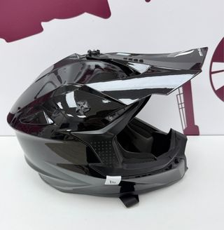 Casco Integral motocross MT Helmets Falcon Solid A0 negro.