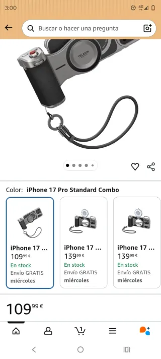 TELESIN Master Grip Kit iPhone 15 Pro