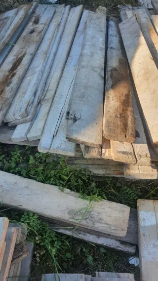 Tablones de madera rústica