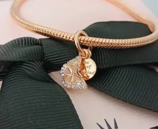 Charm Mariposa Colgante Oro Rosa 14 kt