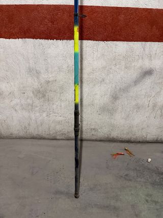 Caña de pescar con carrete