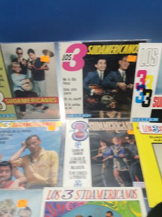 10 discos eps, 7”, LOS 3 SUDAMERICANOS buen estado, descatalogados
