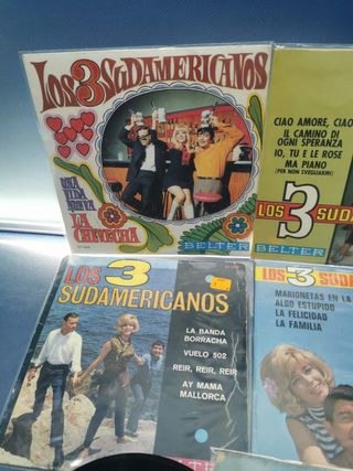 10 discos eps, 7”, LOS 3 SUDAMERICANOS buen estado, descatalogados