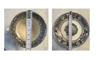 6 Tazas de café La Cartuja de Sevilla con plato