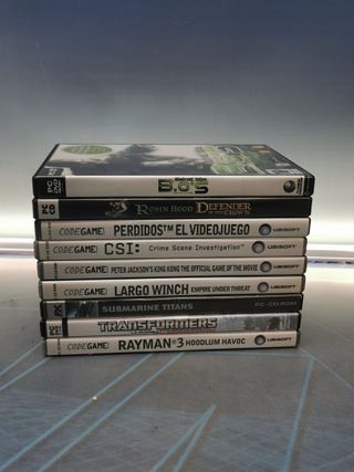 Lote 9 juegos PC, en buen estado, con instrucciones