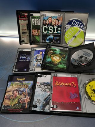 Lote 9 juegos PC, en buen estado, con instrucciones