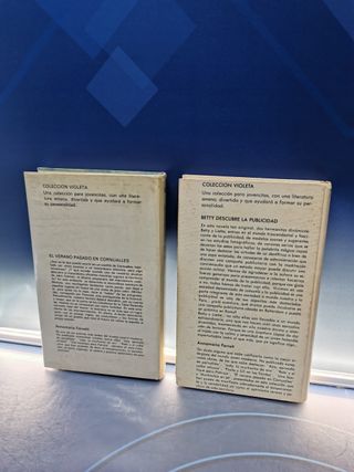 2 libros, buen estado, Annamaria FERRETTI-El verano pasado en Cornualles-Betty descubre la publicidad