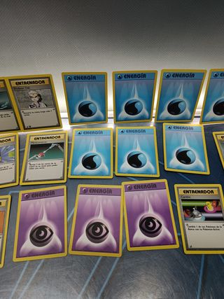 21 cartas Pokemon energia, trainer, entrenador