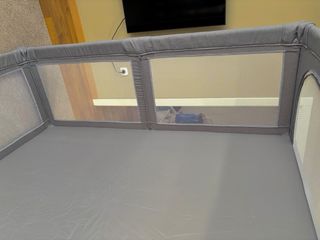 Parque infantil XXL 200x180 cm gris NUEVO