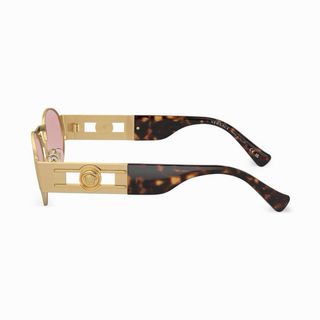 Gafas Versace Medusa Ovaladas Doradas Rosas