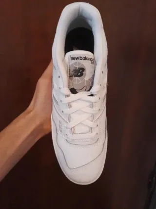 Zapatillas New Balance 550 Blanco/Gris Talla 37.5