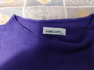 Maglia viola morbida taglia unica